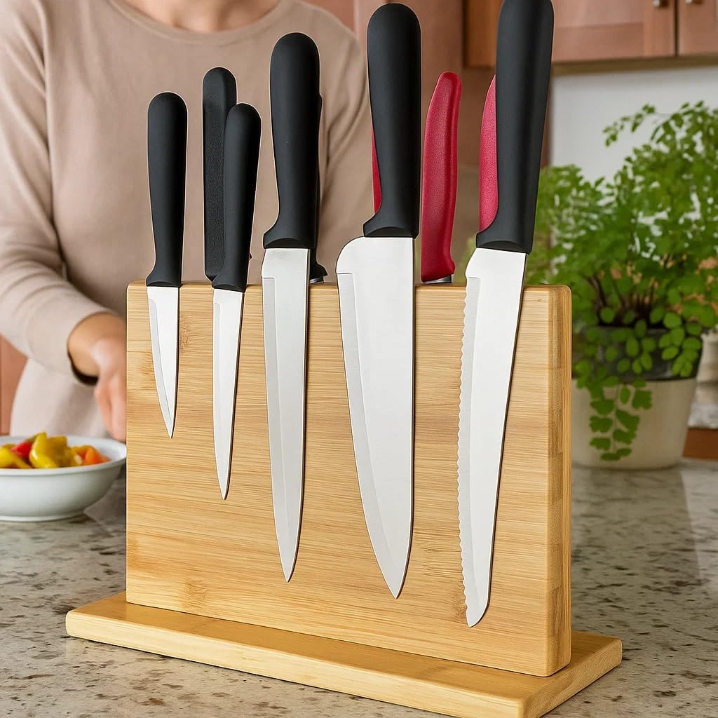 hoshanho magnetic knife block